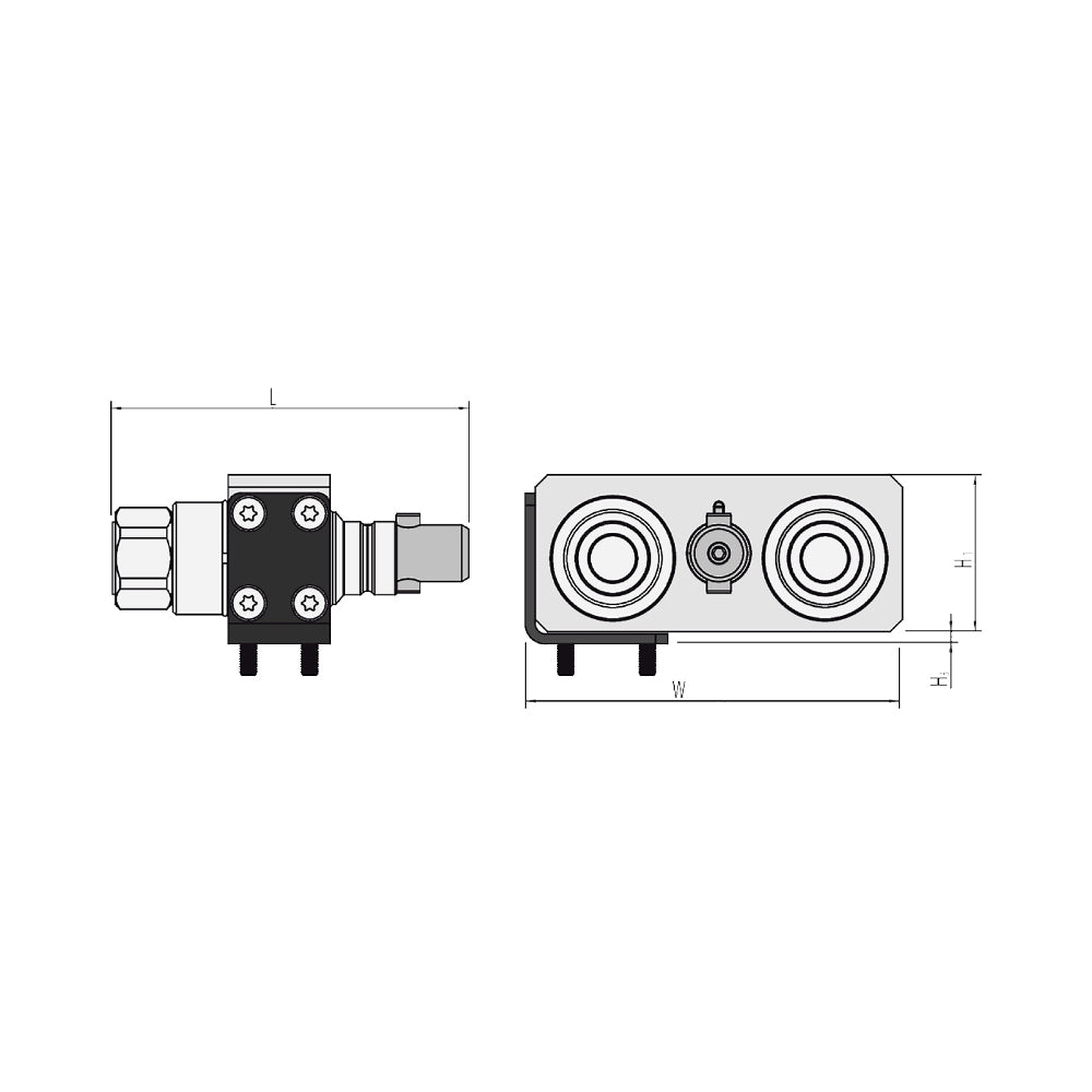 Multi-X Duo 25 Nippelplatte